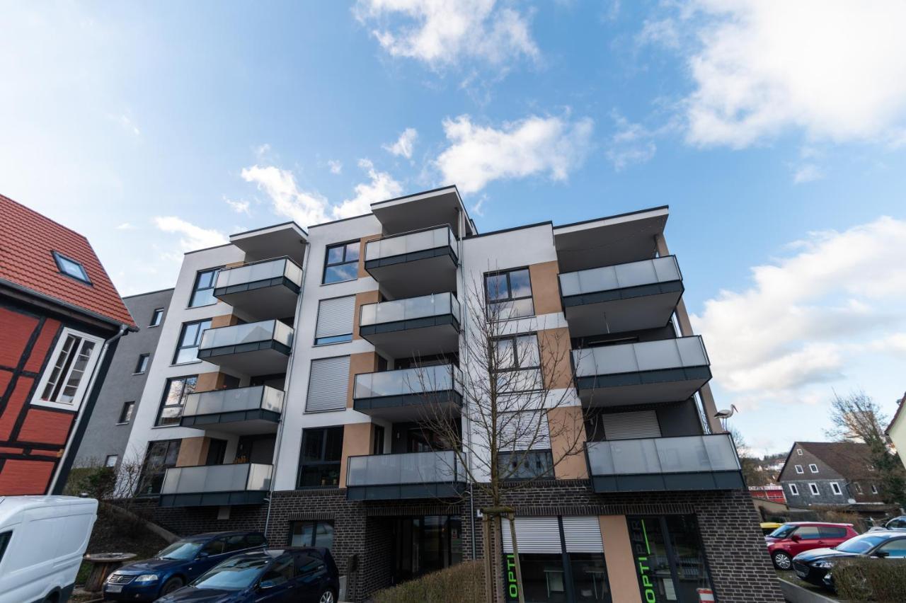 באד הרספלד Dwellstay - Modernes Apartment I 55Qm I 2 Zimmer I Kueche I Bad I Terrasse I Tv I Wlan מראה חיצוני תמונה